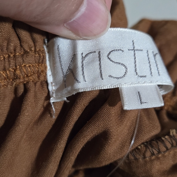 NWT (Flawed) Anthropologie Kristinit Gold Velvet Wide Leg Jumpsuit - Picture 6 of 15